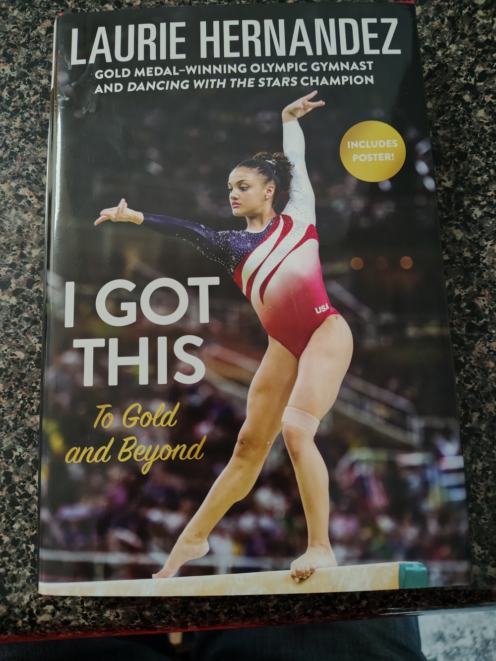 Laurie Hernandez "I Got This" Gymnastics Hardcover - Red, White, Blue Cover